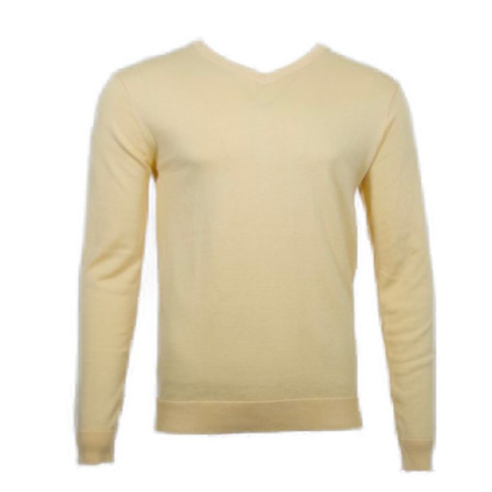 Daniel K Men's Sweatshirt V-Neck Long Sleeve Pullover Knit Rib Cuff Sweatshirt